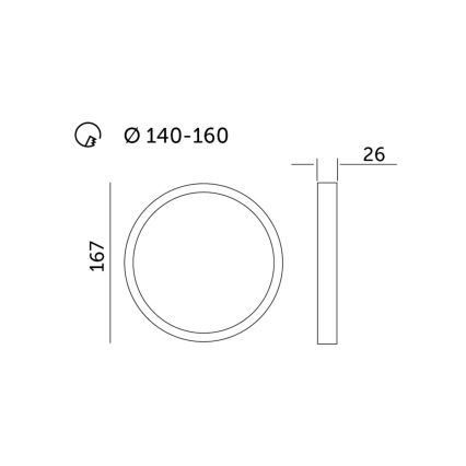 LED Podhledové svítidlo SIGARO PT LED/12W/230V 4000K IP40