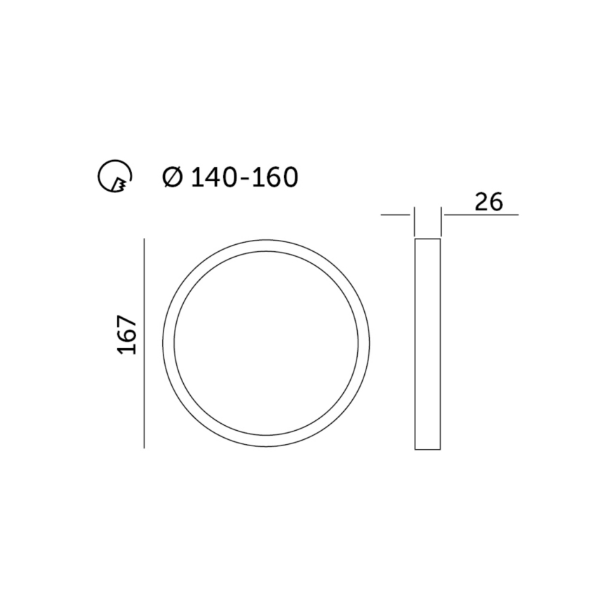 LED Podhledové svítidlo SIGARO PT LED/12W/230V 4000K IP40