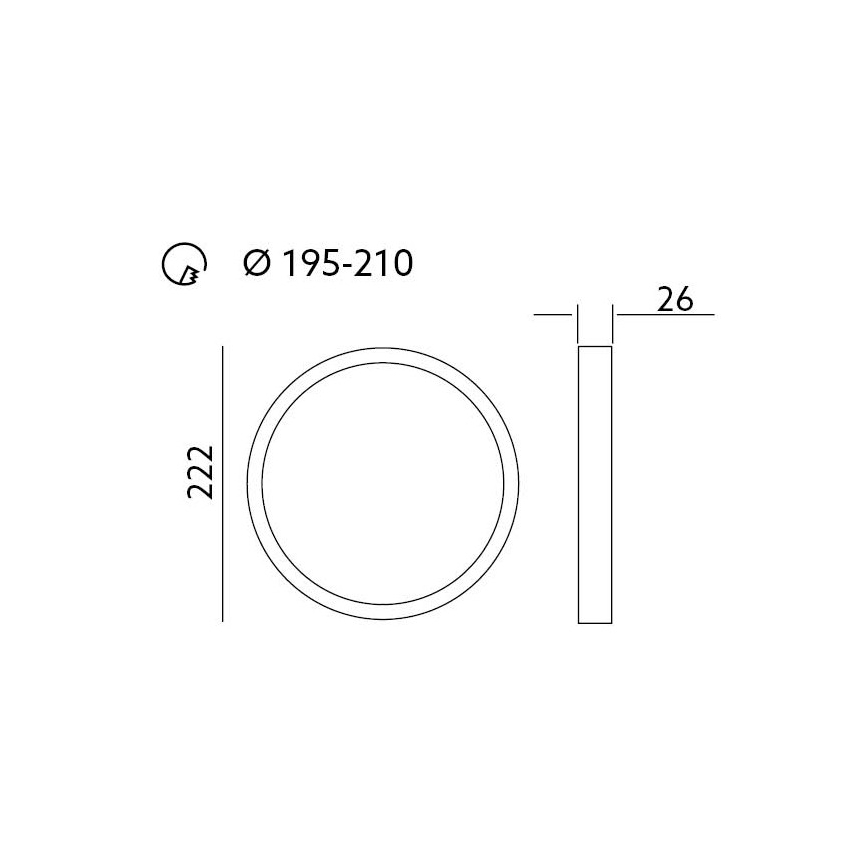 LED Podhledové svítidlo SIGARO PT LED/24W/230V 4000K IP40