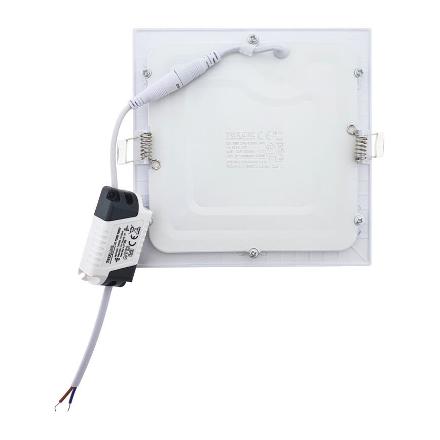 LED Podhledové svítidlo SQUARE LED/12W/230V 4200K 16,8x16,8 cm bílá