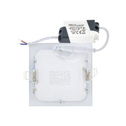 LED Podhledové svítidlo SQUARE LED/12W/230V 4200K 16,8x16,8 cm bílá