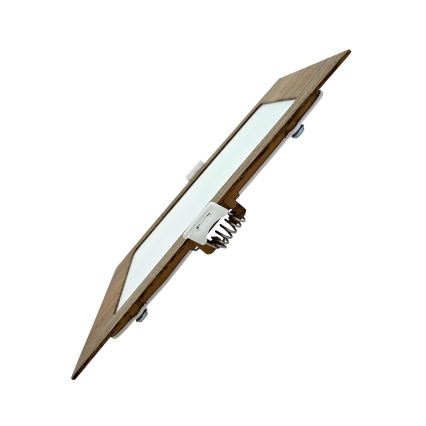 LED Podhledové svítidlo SQUARE LED/12W/230V 4200K 16,8x16,8 cm hnědá