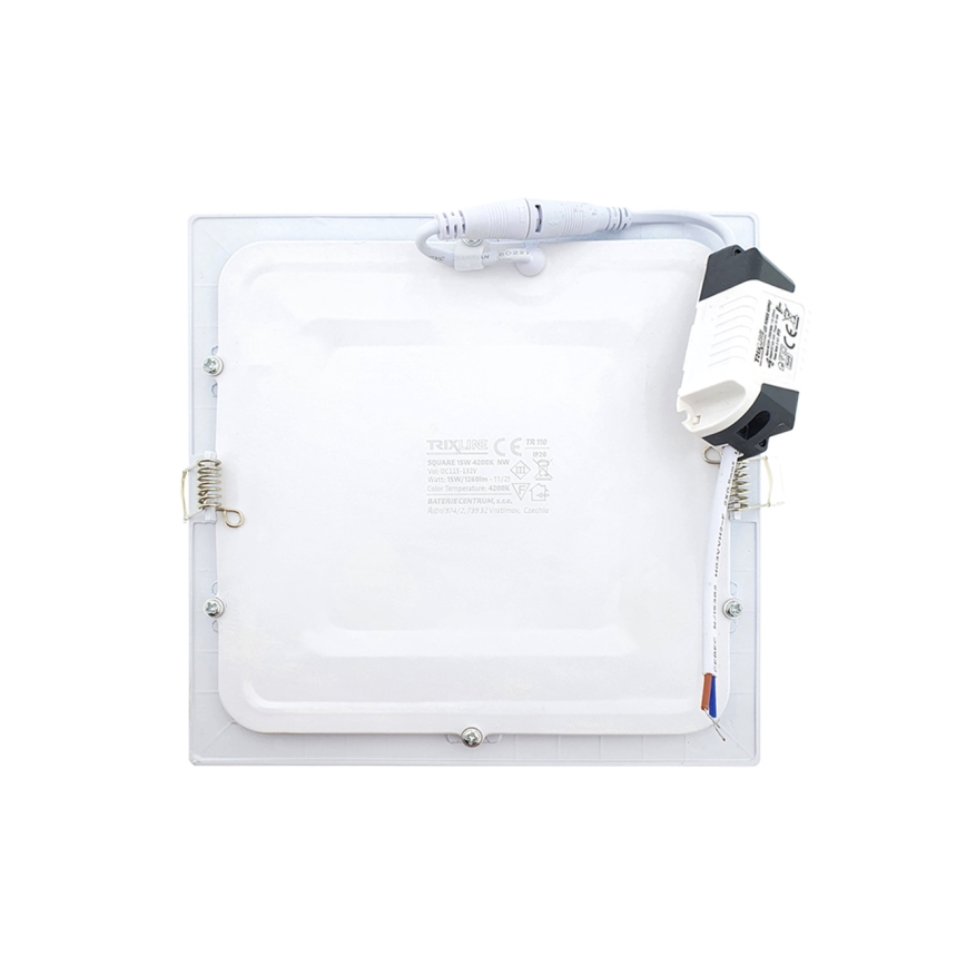 LED Podhledové svítidlo SQUARE LED/15W/230V 4200K 18,8x18,8 cm bílá