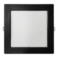 LED Podhledové svítidlo SQUARE LED/18W/230V 4000K 22x22 cm černá