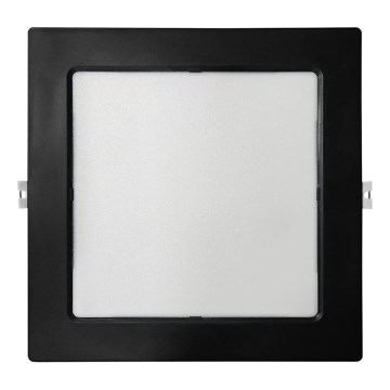 LED Podhledové svítidlo SQUARE LED/18W/230V 4000K 22x22 cm černá