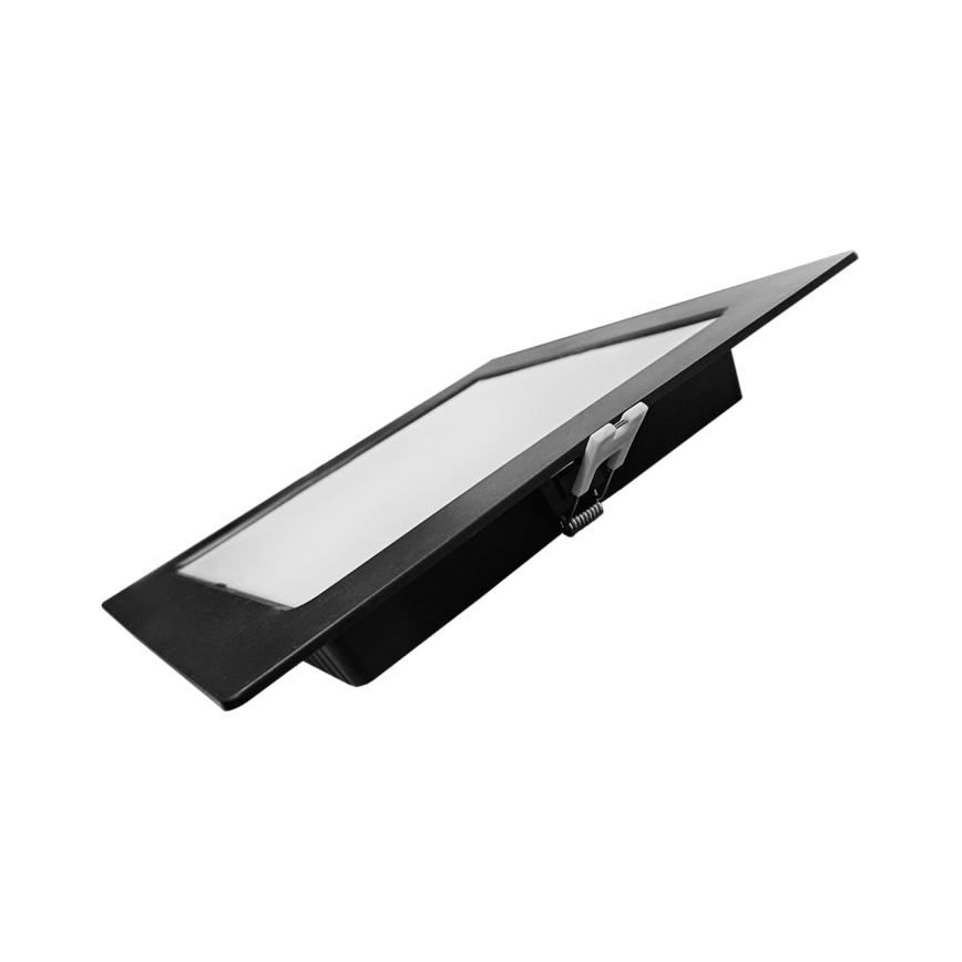 LED Podhledové svítidlo SQUARE LED/18W/230V 4000K 22x22 cm černá