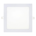 LED Podhledové svítidlo SQUARE LED/18W/230V 6500K 22x22 cm bílá