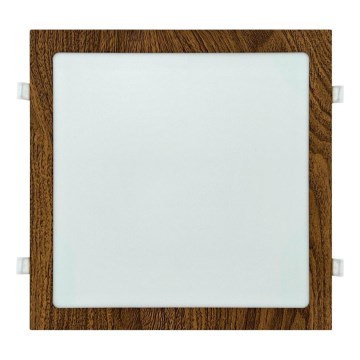 LED Podhledové svítidlo SQUARE LED/24W/230V 4200K 29,2x29,2 cm hnědá