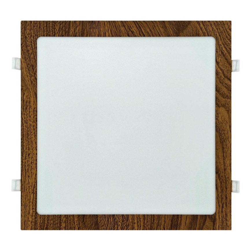 LED Podhledové svítidlo SQUARE LED/24W/230V 4200K 29,2x29,2 cm hnědá