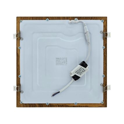 LED Podhledové svítidlo SQUARE LED/24W/230V 4200K 29,2x29,2 cm hnědá