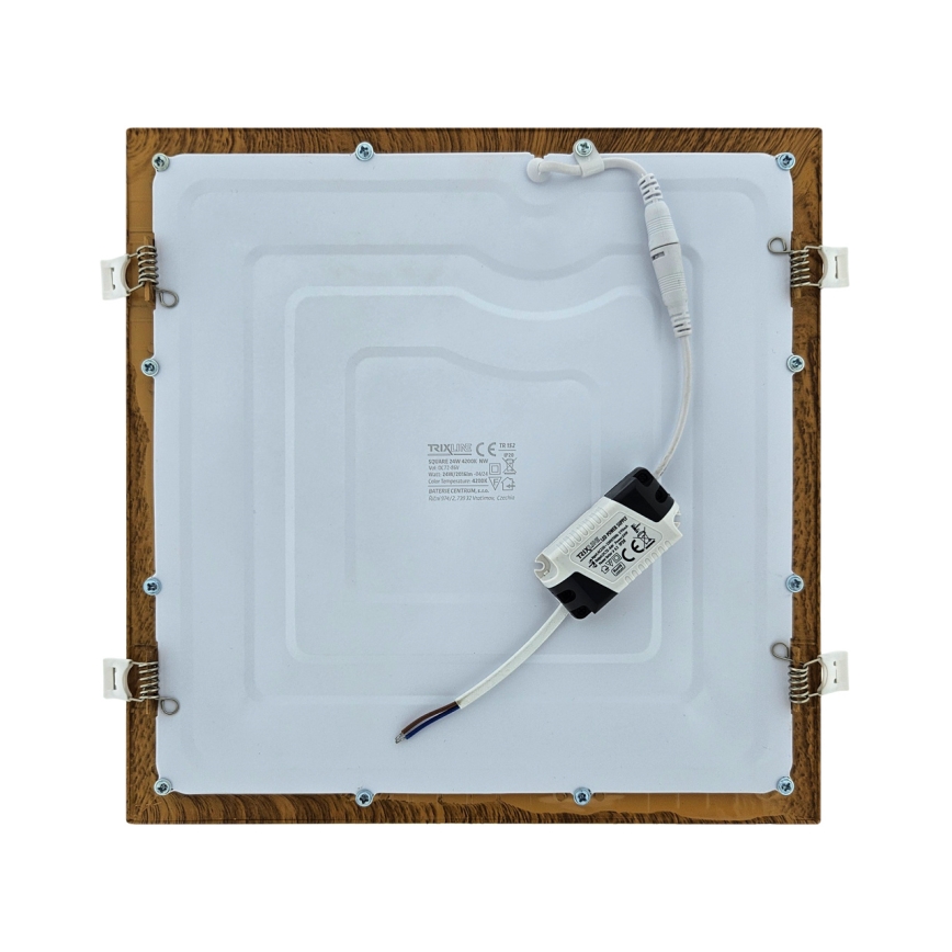 LED Podhledové svítidlo SQUARE LED/24W/230V 4200K 29,2x29,2 cm hnědá