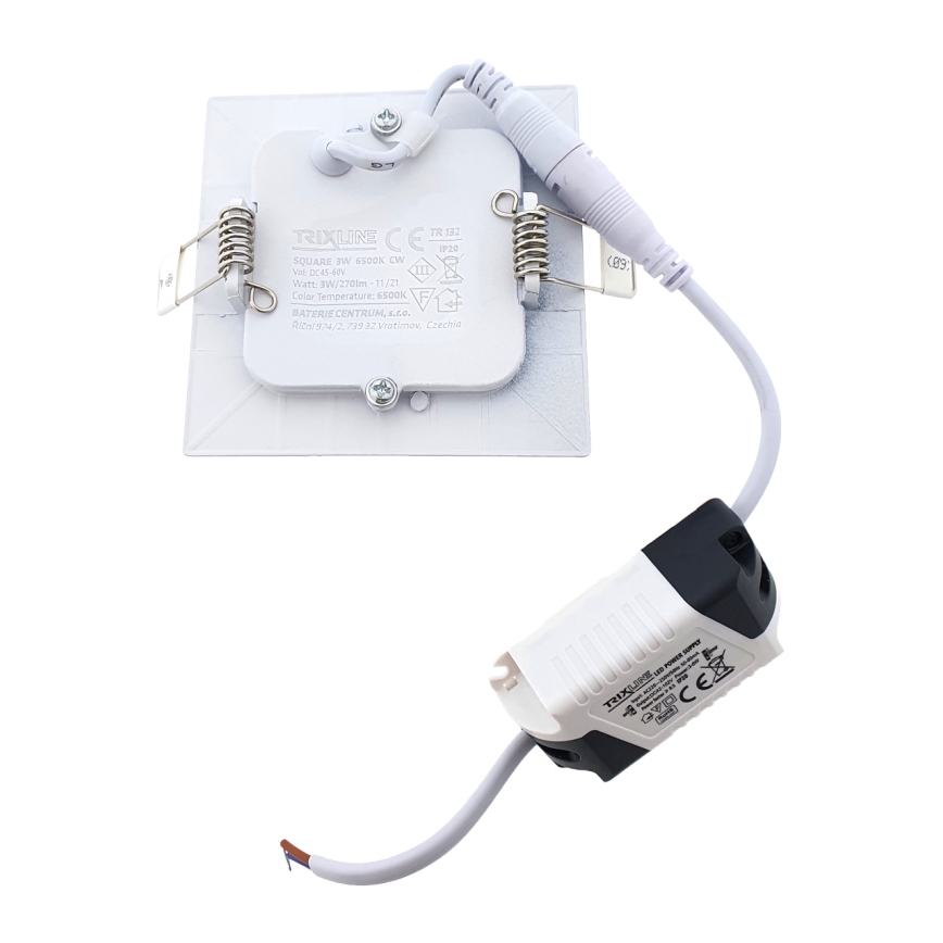 LED Podhledové svítidlo SQUARE LED/3W/230V 6500K