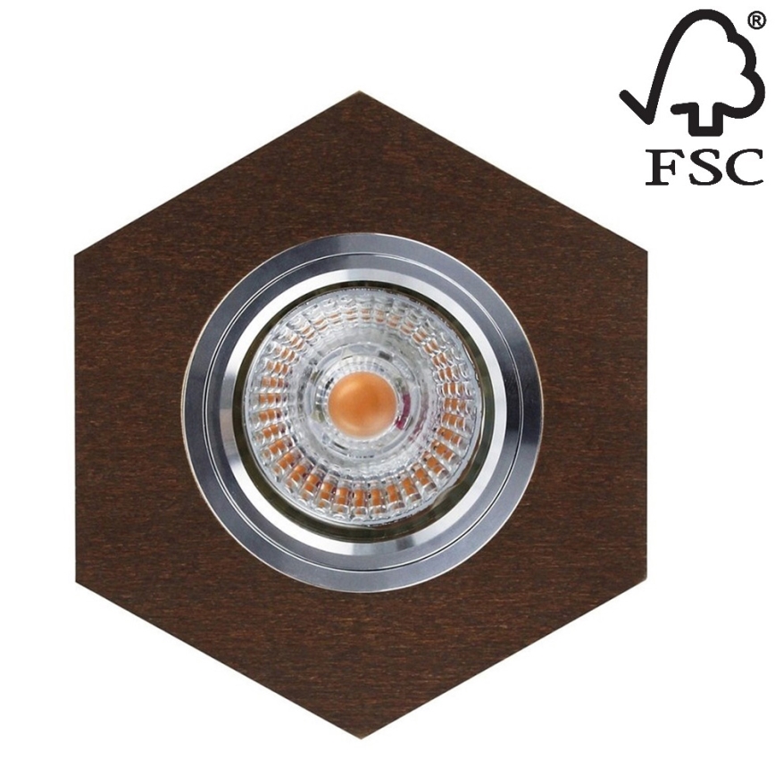 LED Podhledové svítidlo VITAR 1xGU10/5W/230V CRI 90 buk – FSC certifikováno
