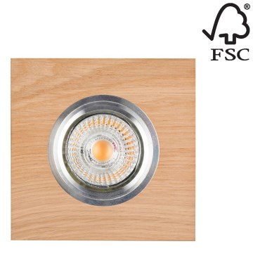 LED Podhledové svítidlo VITAR 1xGU10/5W/230V CRI 90 dub – FSC certifikováno