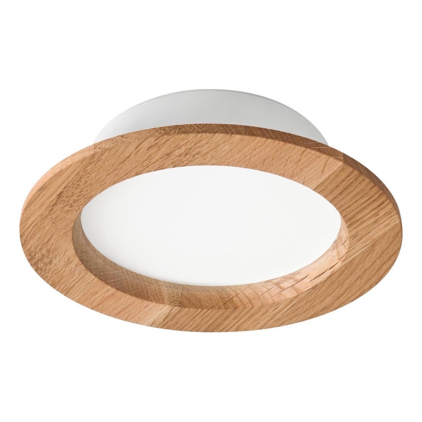 LED Podhledové svítidlo WOODY SPOT LED/12,5W/230V 3000K dub pr. 16 cm