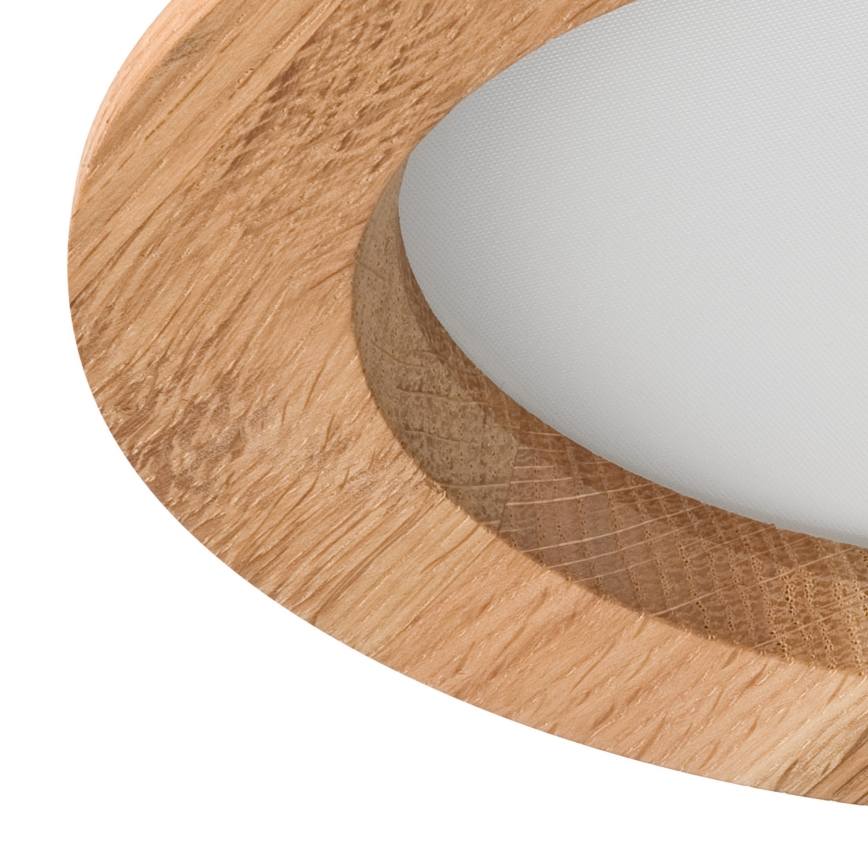 LED Podhledové svítidlo WOODY SPOT LED/12,5W/230V 3000K dub pr. 16 cm