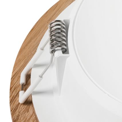 LED Podhledové svítidlo WOODY SPOT LED/12,5W/230V 3000K dub pr. 16 cm