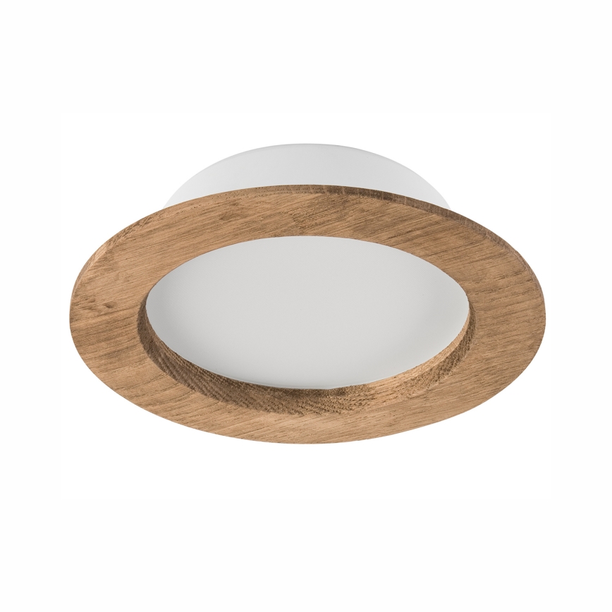 LED Podhledové svítidlo WOODY SPOT LED/12,5W/230V 4000K ořech pr. 16 cm