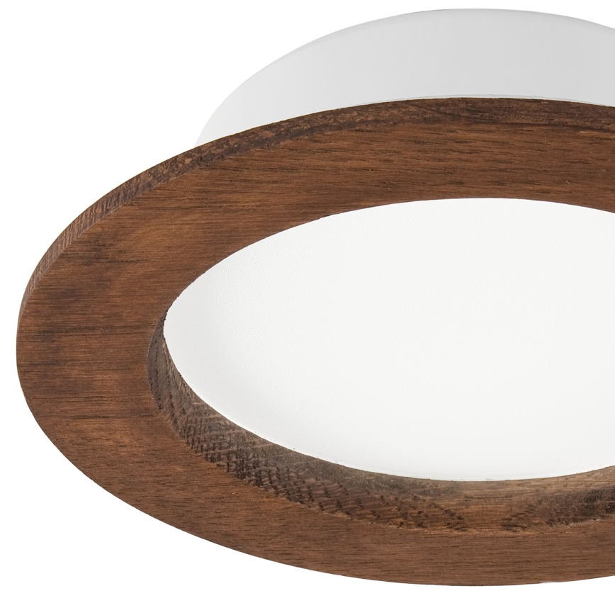 LED Podhledové svítidlo WOODY SPOT LED/12,5W/230V 4000K třešeň pr. 16 cm