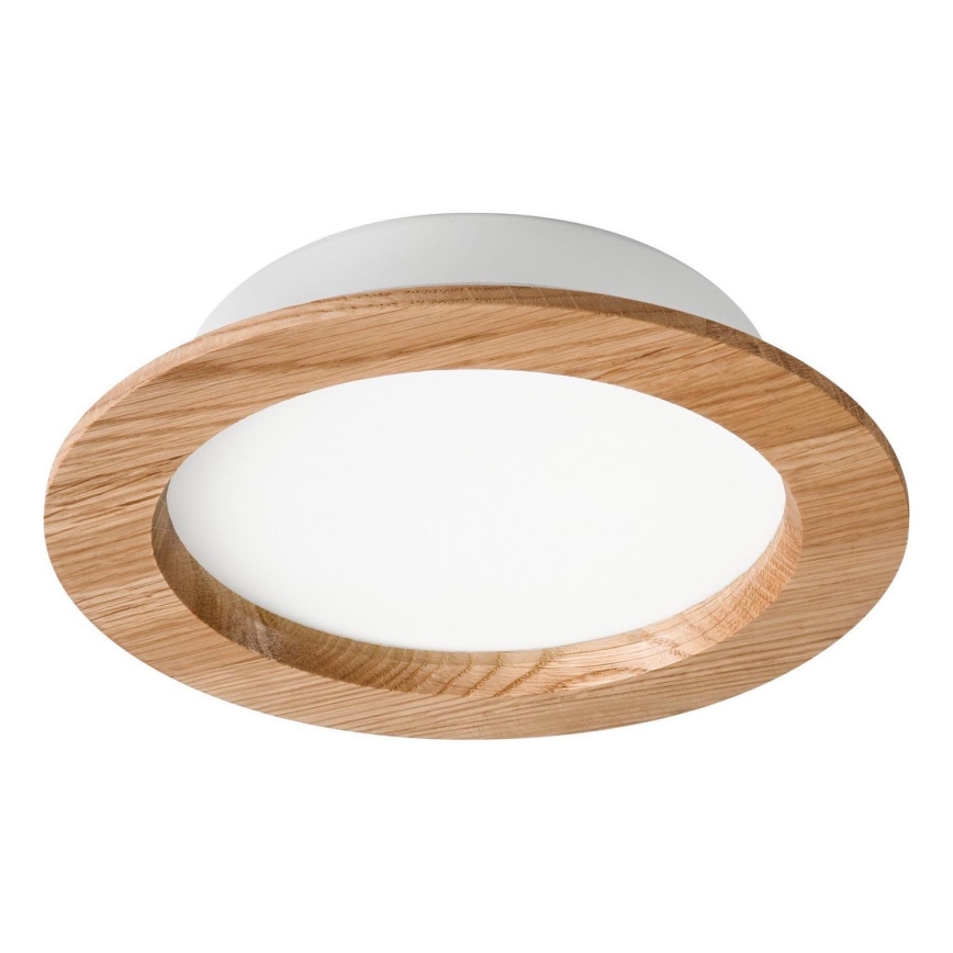LED Podhledové svítidlo WOODY SPOT LED/16,5W/230V 4000K dub pr. 18,5 cm