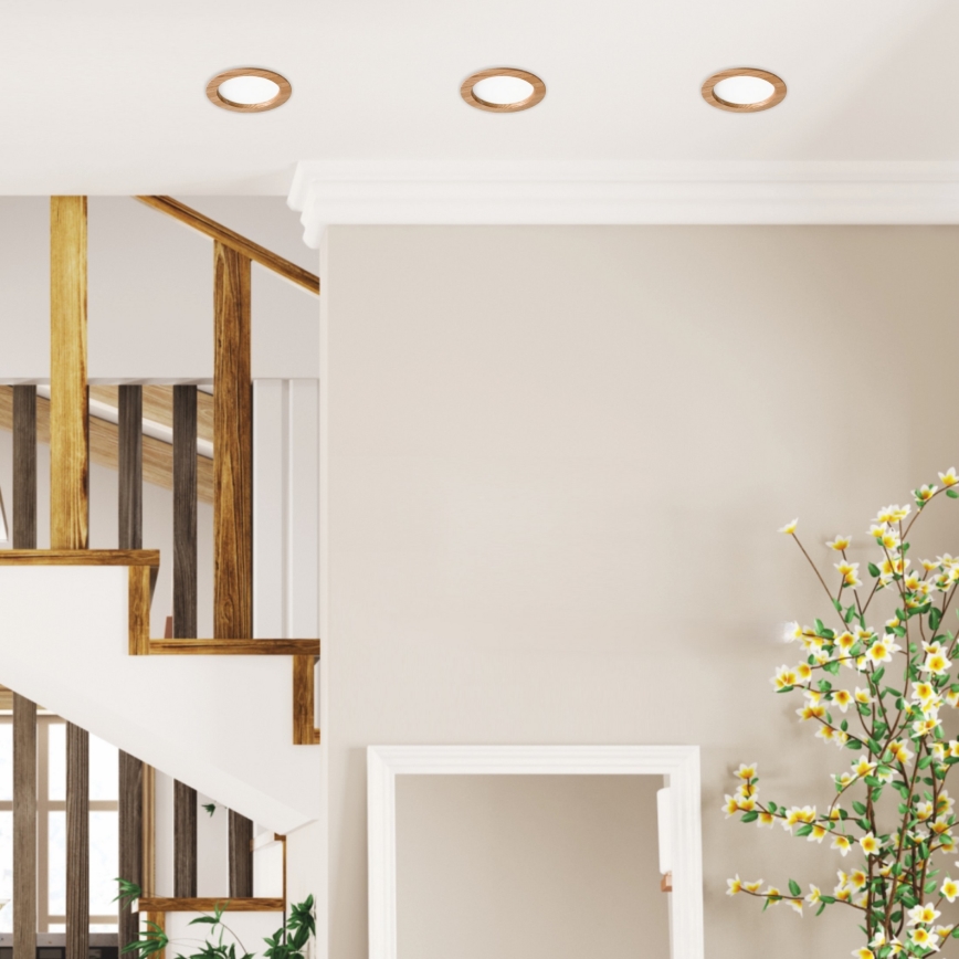 LED Podhledové svítidlo WOODY SPOT LED/16,5W/230V 4000K dub pr. 18,5 cm