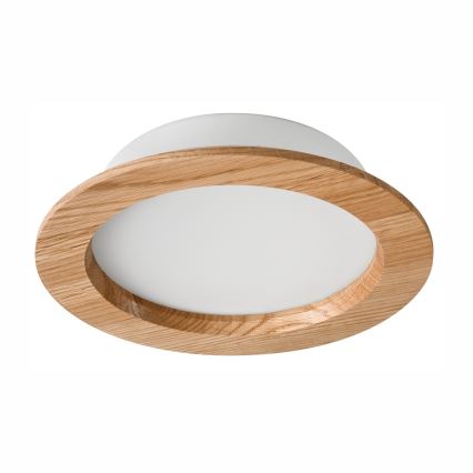 LED Podhledové svítidlo WOODY SPOT LED/16,5W/230V 4000K dub pr. 18,5 cm