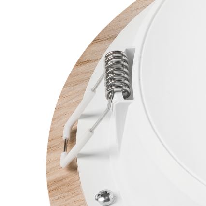 LED Podhledové svítidlo WOODY SPOT LED/16,5W/230V 4000K dub pr. 18,5 cm