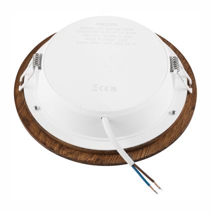 LED Podhledové svítidlo WOODY SPOT LED/16,5W/230V 4000K třešeň pr. 18,5 cm