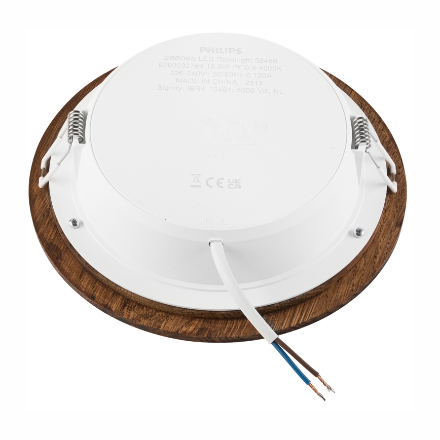 LED Podhledové svítidlo WOODY SPOT LED/16,5W/230V 4000K třešeň pr. 18,5 cm