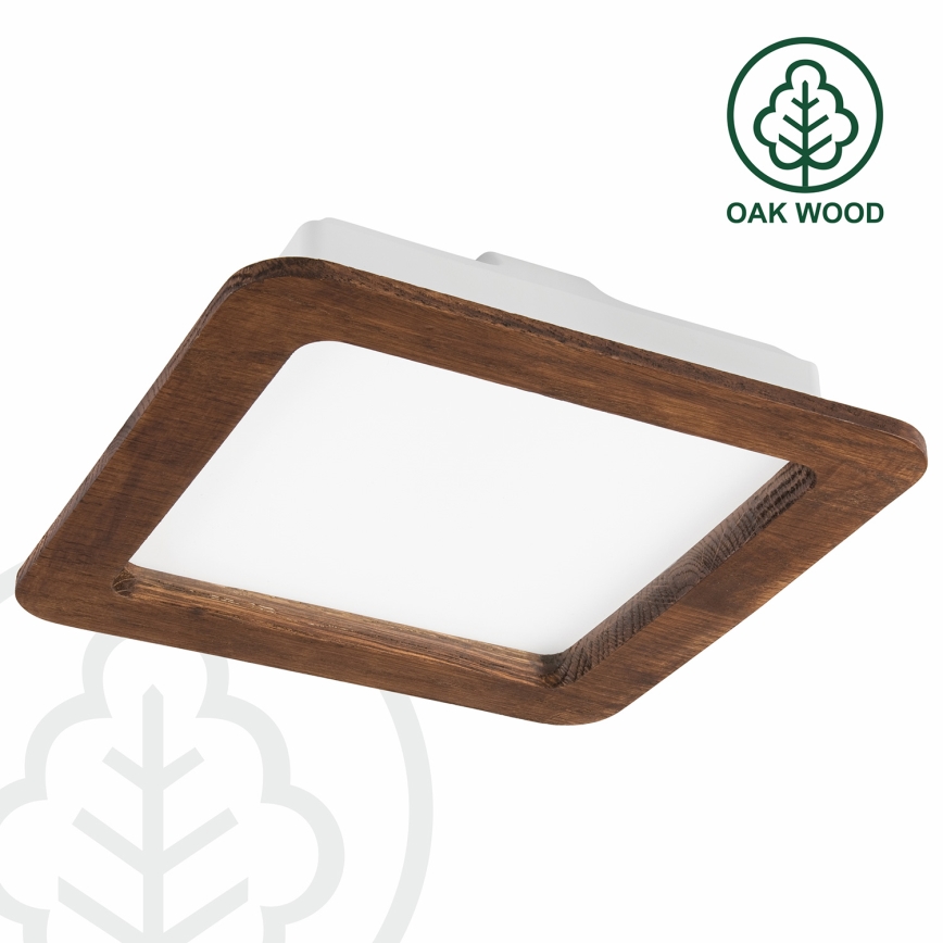 LED Podhledové svítidlo WOODY SPOT LED/17W/230V 3000K třešeň 18,5x18,5 cm