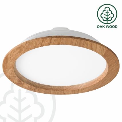 LED Podhledové svítidlo WOODY SPOT LED/23,5W/230V 4000K dub pr. 23,5 cm