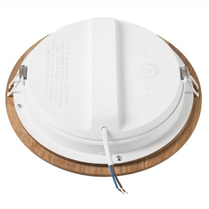 LED Podhledové svítidlo WOODY SPOT LED/23,5W/230V 4000K dub pr. 23,5 cm