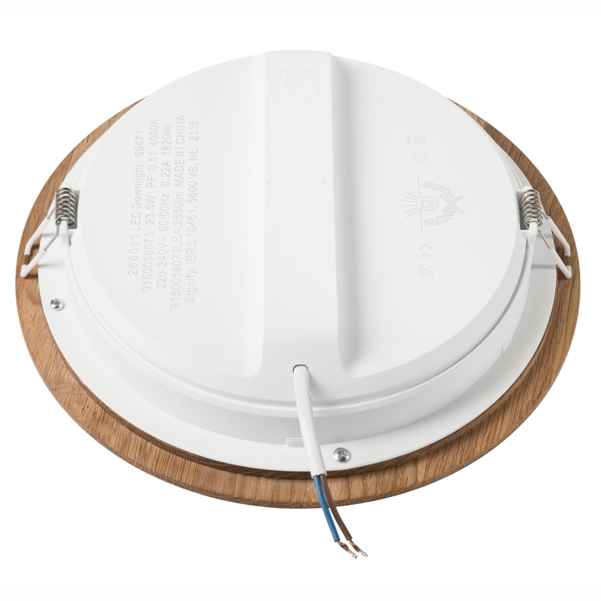 LED Podhledové svítidlo WOODY SPOT LED/23,5W/230V 4000K dub pr. 23,5 cm