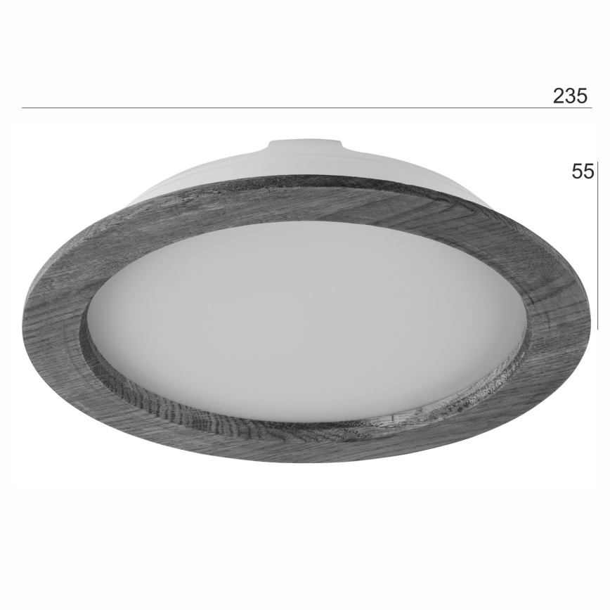 LED Podhledové svítidlo WOODY SPOT LED/23,5W/230V 4000K dub pr. 23,5 cm