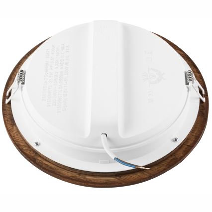 LED Podhledové svítidlo WOODY SPOT LED/23,5W/230V 4000K třešeň pr. 23,5 cm