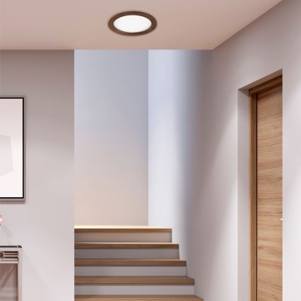 LED Podhledové svítidlo WOODY SPOT LED/23,5W/230V 4000K třešeň ø 23,5 cm