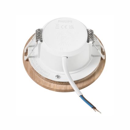 LED Podhledové svítidlo WOODY SPOT LED/5,5W/230V 4000K dub pr. 10 cm