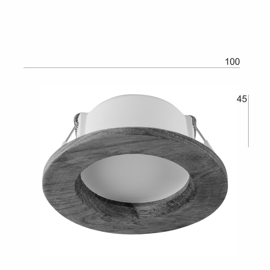 LED Podhledové svítidlo WOODY SPOT LED/5,5W/230V 4000K dub pr. 10 cm
