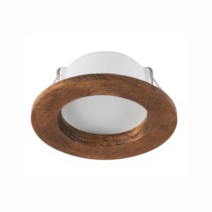 LED Podhledové svítidlo WOODY SPOT LED/5,5W/230V 4000K třešeň pr. 10 cm