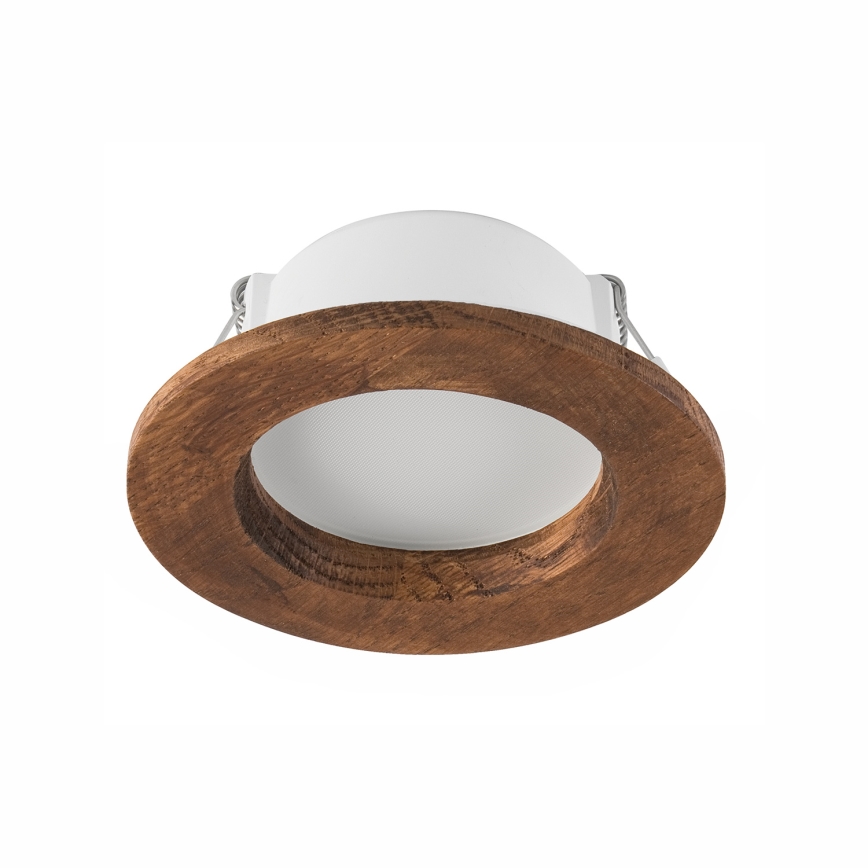 LED Podhledové svítidlo WOODY SPOT LED/5,5W/230V 4000K třešeň pr. 10 cm
