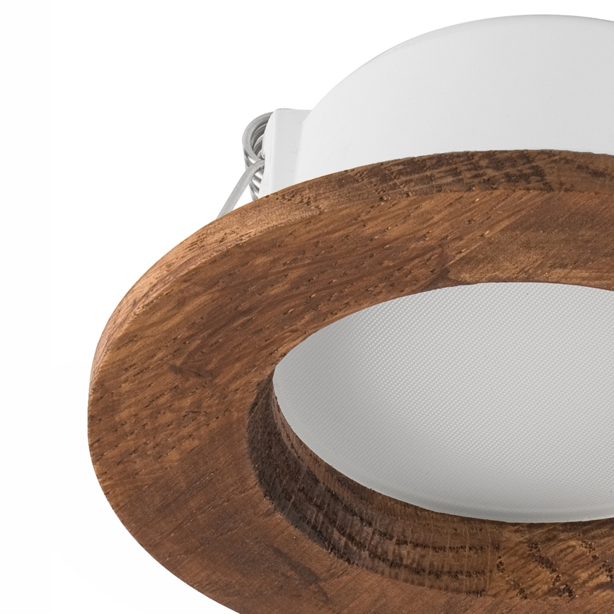 LED Podhledové svítidlo WOODY SPOT LED/5,5W/230V 4000K třešeň pr. 10 cm