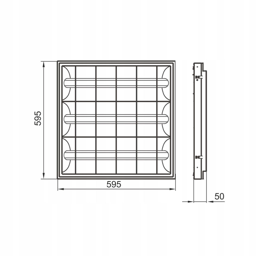 LED Podhledové zářivkové svítidlo 3xLED/13W/230V