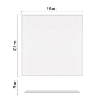 LED Podhledový panel DIXXO LED/36W/230V 4000K 60x60 cm bílá