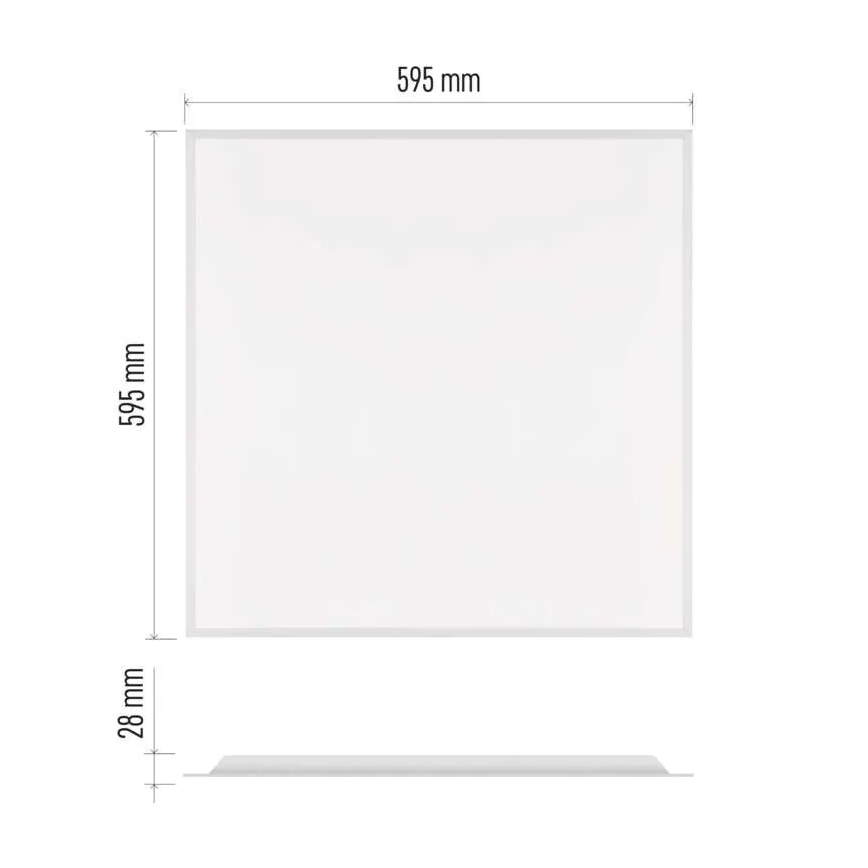 LED Podhledový panel DIXXO LED/36W/230V 4000K 60x60 cm bílá