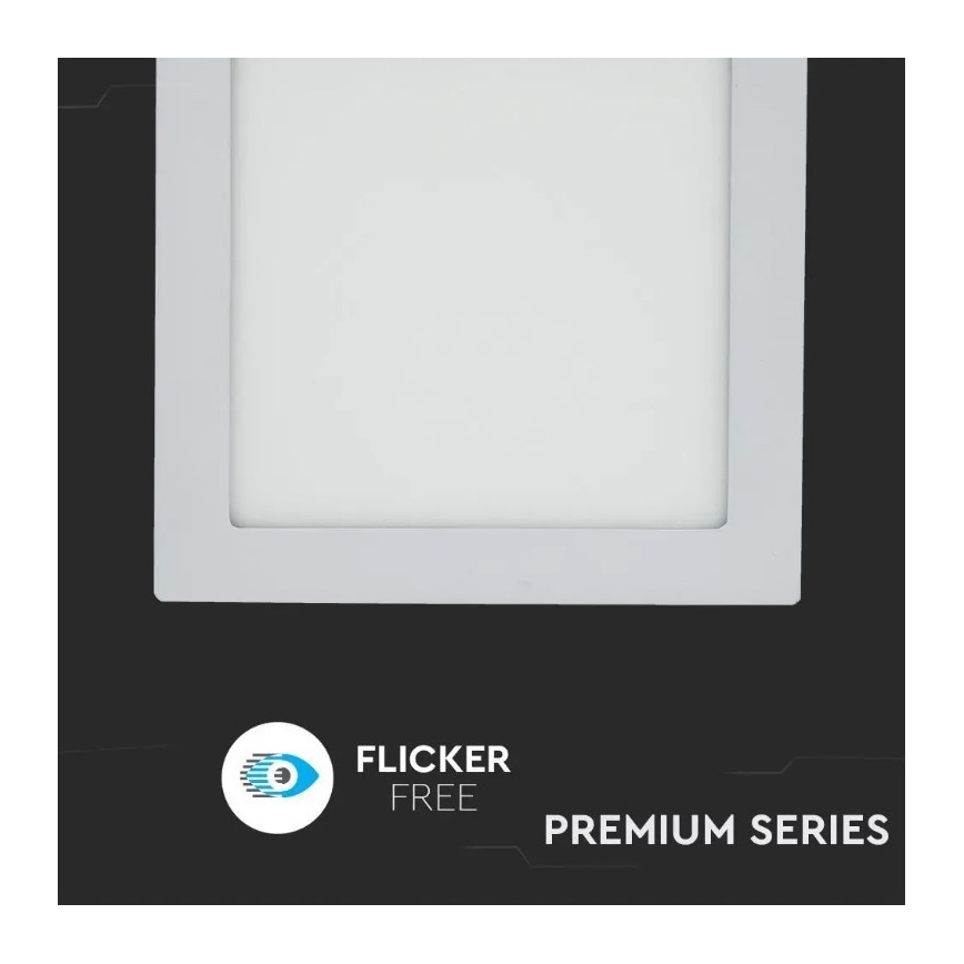 LED Podhledový panel LED/18W/230V 3000K čtvercový