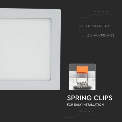 LED Podhledový panel LED/18W/230V 3000K čtvercový