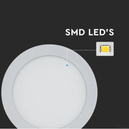 LED Podhledový panel LED/18W/230V 3000K kulatý