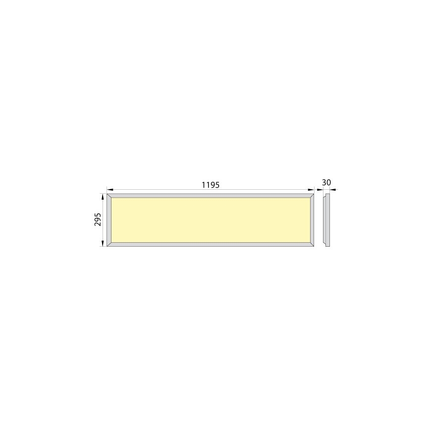 LED Podhledový panel OREGA PLUS 120 LED/40W/230V 4000K IP40