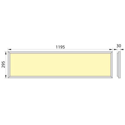 LED Podhledový panel OREGA PLUS 120 LED/50W/230V 4000K IP40