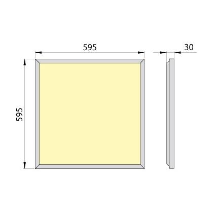 LED Podhledový panel OREGA PLUS 60 LED/50W/230V 4000K IP40